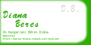 diana beres business card