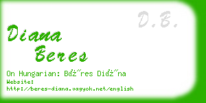 diana beres business card
